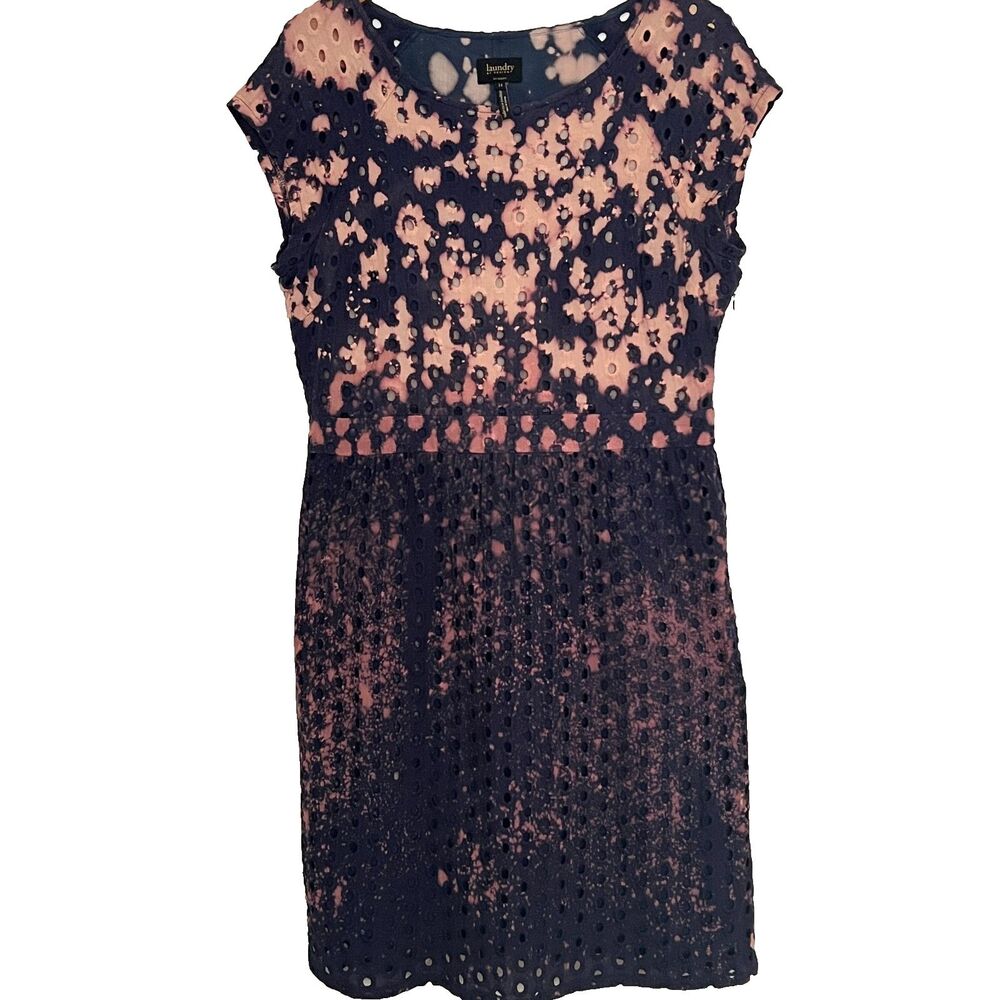 Laundry by Design Dress 14 Shift Eyelet Cotton NWOT